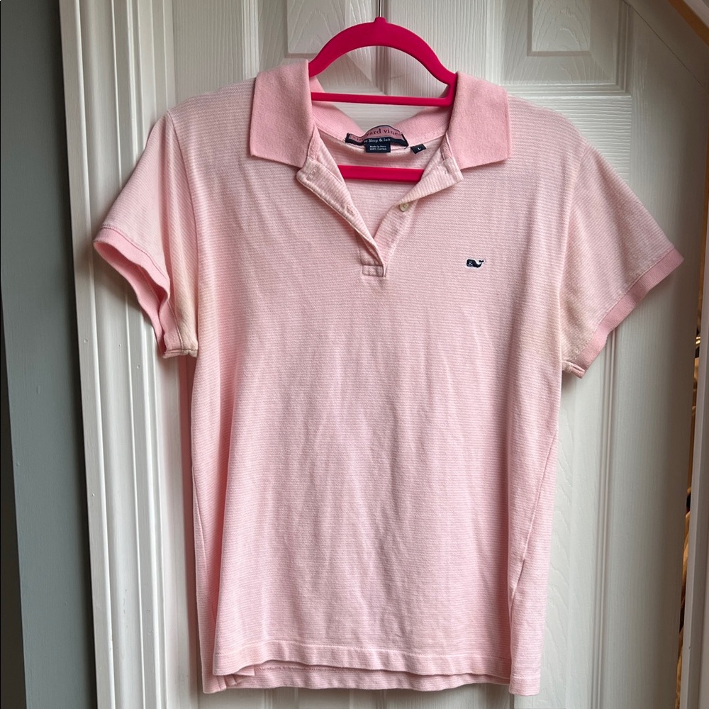 Vineyard Vines Soft Pink Classic Polo